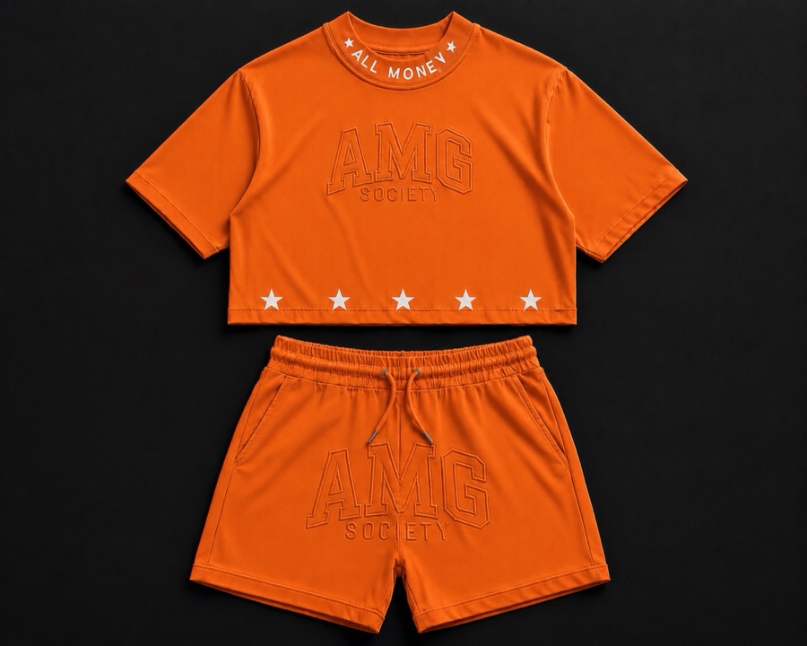AMG Society All Money Crop Set — Orange