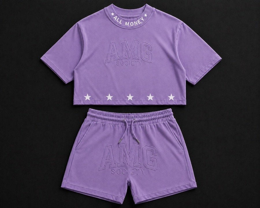 AMG Society All Money Crop Set — Purple