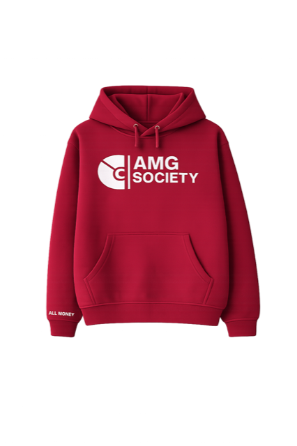 AMG Society Hoodie — Maroon