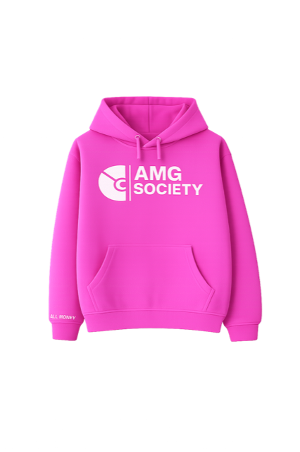 AMG Society Hoodie — Hot Pink