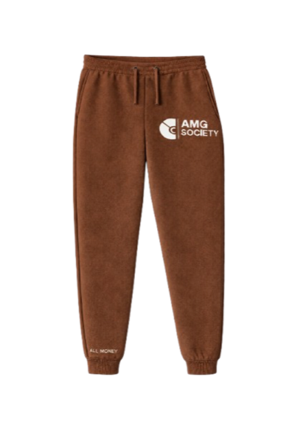 AMG Society Sweatpants — Espresso Brown