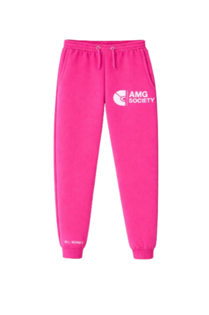 AMG Society Sweatpants — Hot Pink