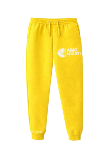 AMG Society Sweatpants — Money Yellow