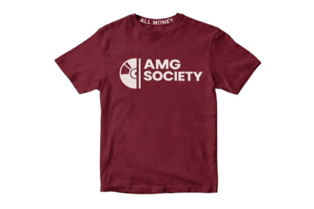 All Money Tee — Maroon